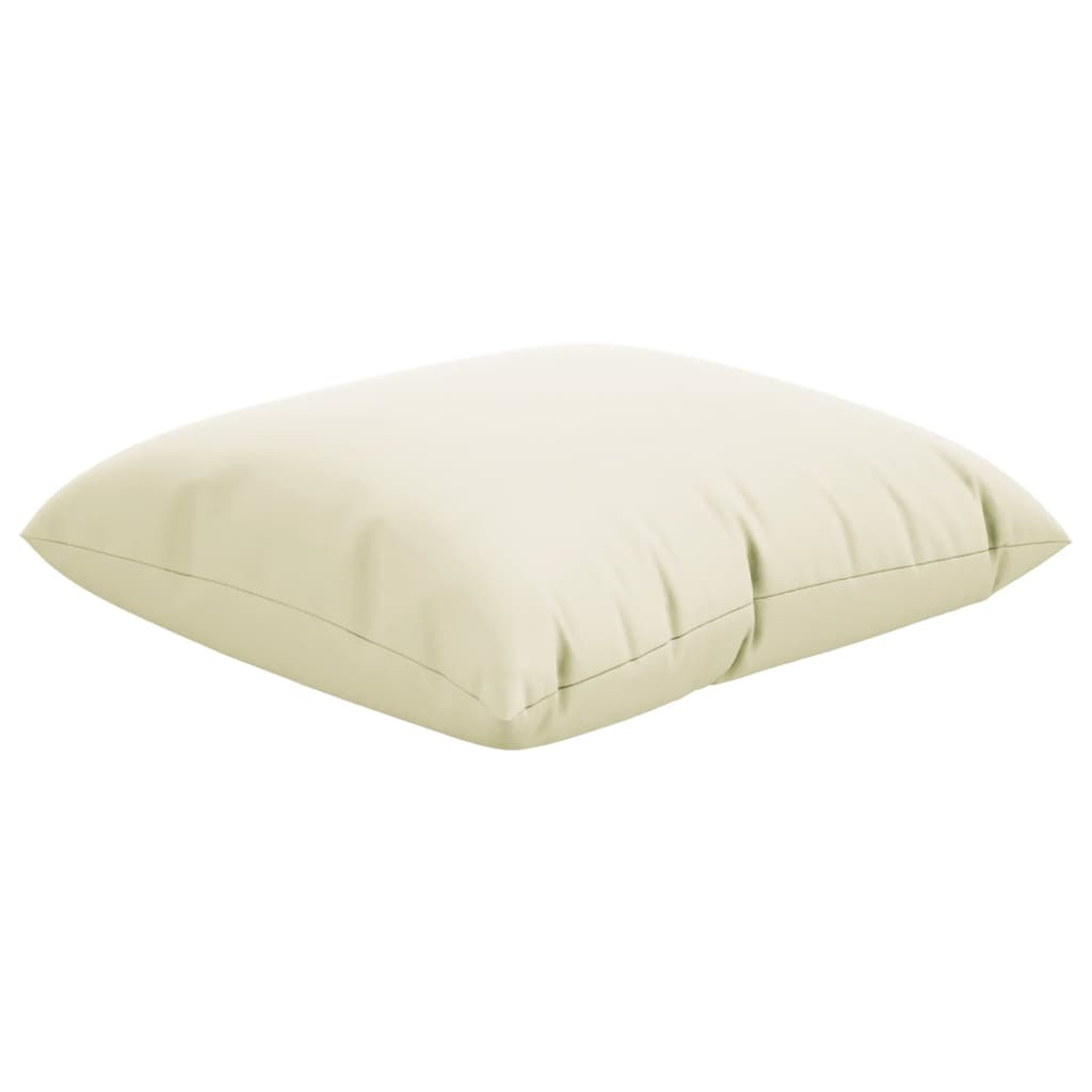 vidaXL Throw Pillows 4 pcs Cream 19.7"x19.7" Fabric