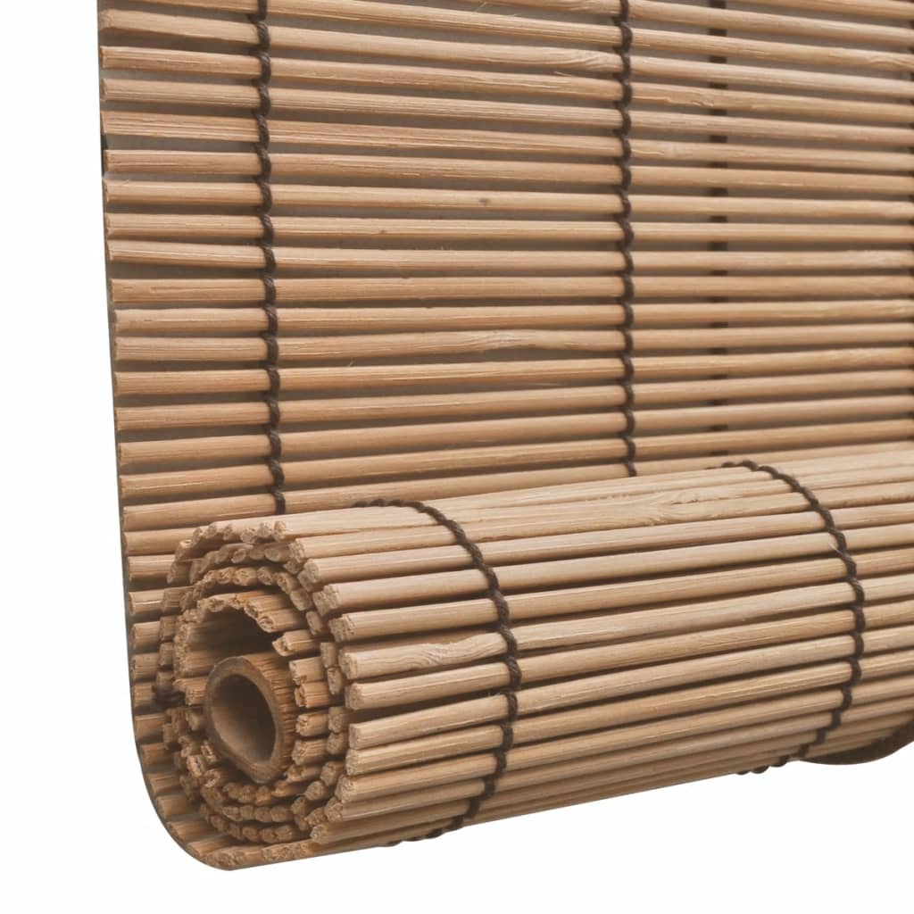 vidaXL Brown Bamboo Roller Blinds 31.5"x63"