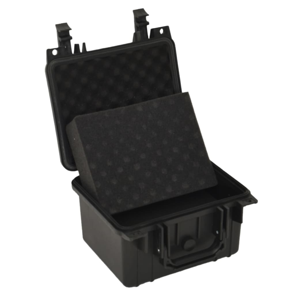 vidaXL Portable Flight Case Black 10.6"x9.8"x7.1" PP