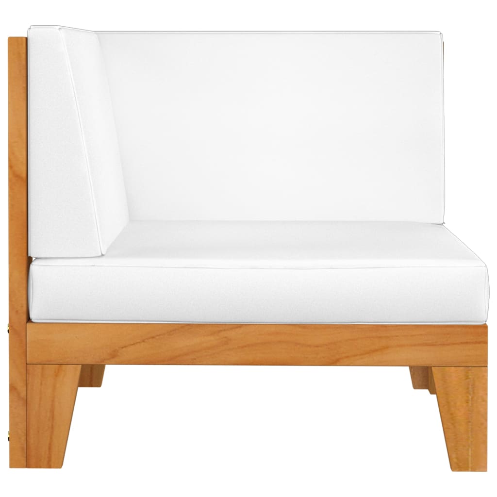 vidaXL 5 Piece Patio Lounge Set with Cushions Solid Acacia Wood