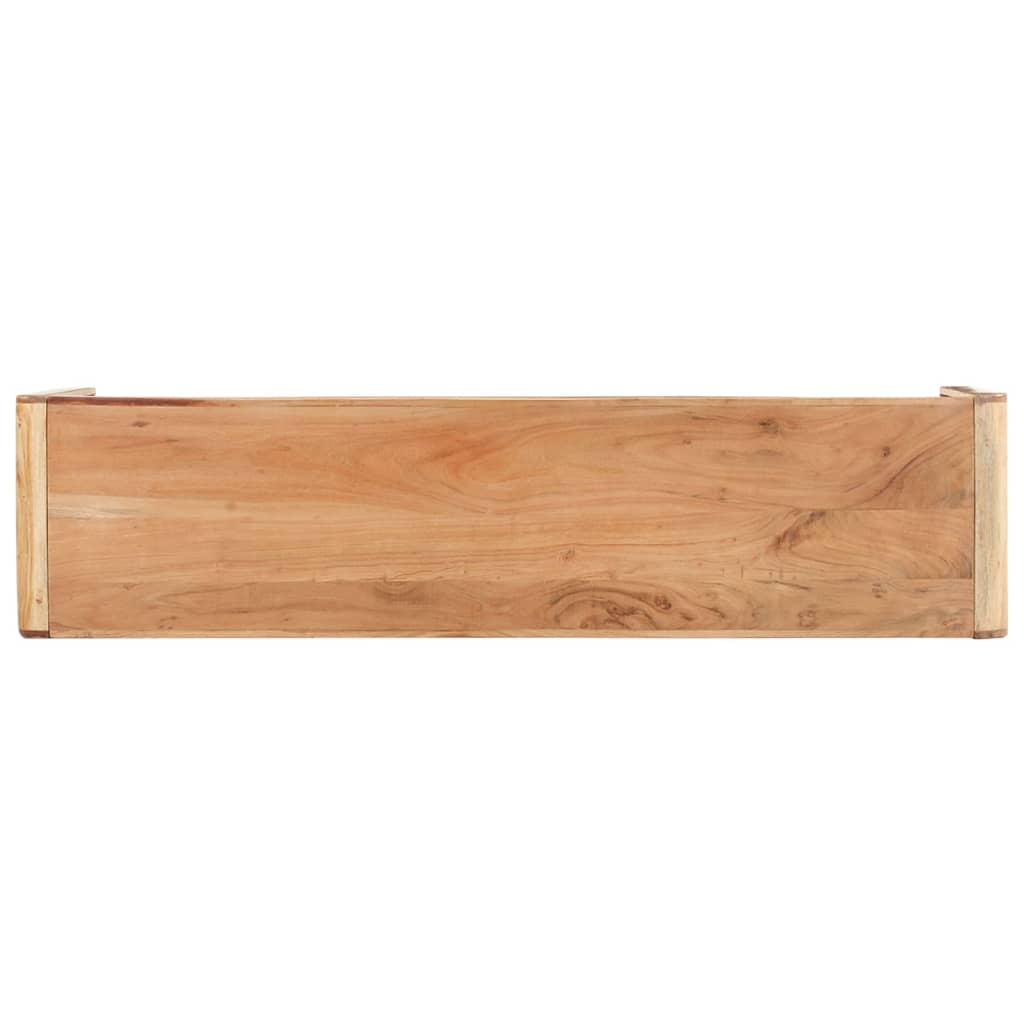 vidaXL Bench 63"x15"x17.7" Solid Acacia Wood