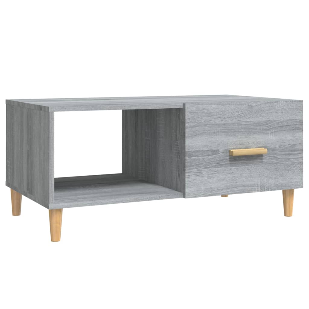 vidaXL Coffee Table Gray Sonoma 35.2"x19.7"x15.7" Engineered Wood