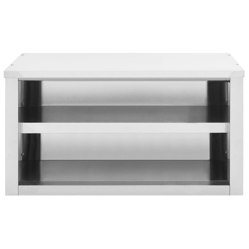 vidaXL Kitchen Wall Cabinet 35.4"x15.7"x19.7" Stainless Steel