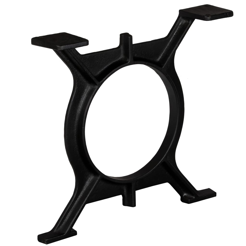 vidaXL Coffee Table Legs 2 pcs O-Frame Cast Iron