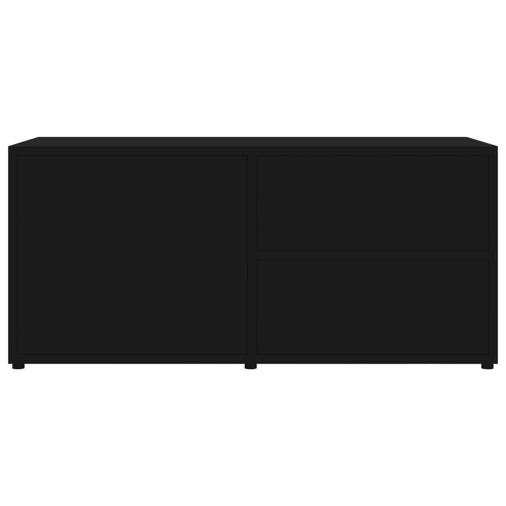 vidaXL TV Cabinet Black 31.5"x13.4"x14.2" Engineered Wood
