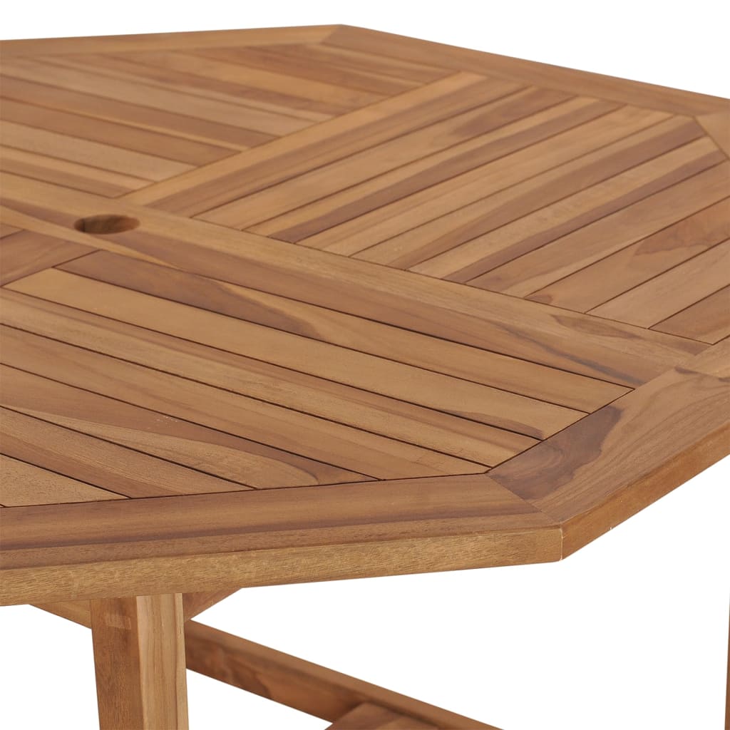 vidaXL Patio Dining Table 43.3"x43.3"x29.5" Solid Wood Teak
