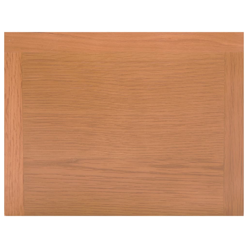 vidaXL Magazine Table with Drawer 13.8"x10.6"x21.7" Solid Oak Wood