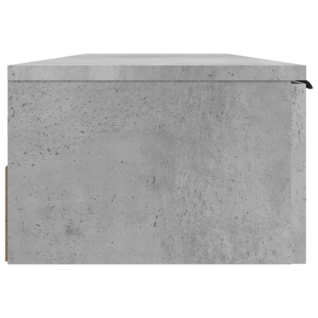 vidaXL Wall Cabinet Concrete Gray 40.2"x11.8"x7.9" Engineered Wood