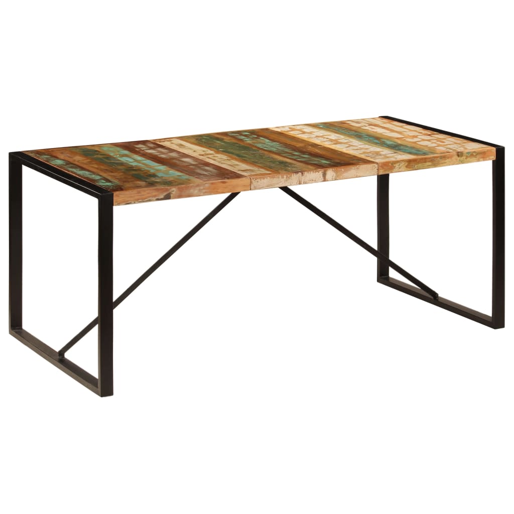 vidaXL Dining Table 70.9"x35.4"x29.5" Solid Reclaimed Wood