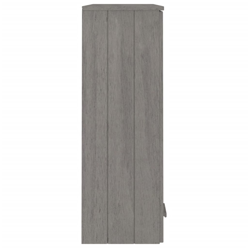 vidaXL Top for Highboard Light Gray 33.5"x13.8"x39.4" Solid Wood Pine