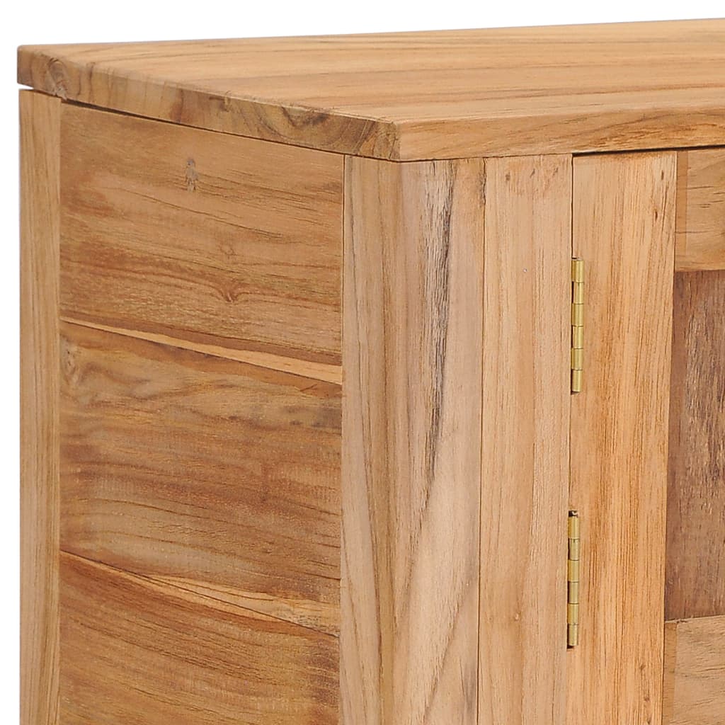 vidaXL Sideboard 55.1"x11.8"x29.5" Solid Teak Wood