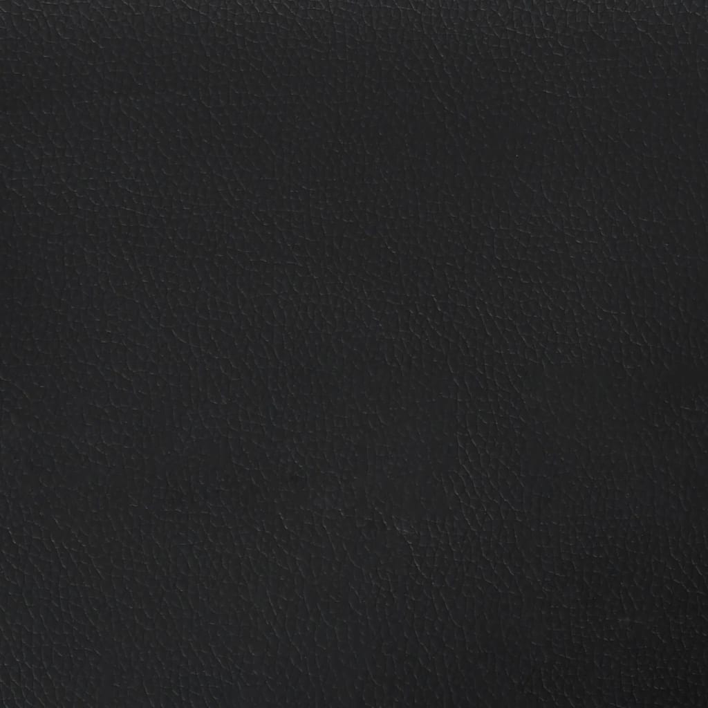 vidaXL Headboard with Ears Black 57.9"x6.3"x30.7"/34.6" Faux Leather
