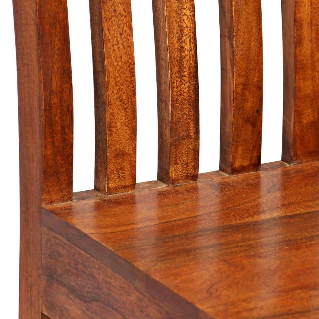 vidaXL Dining Chairs 4 pcs Solid Wood with Sheesham Finish Modern