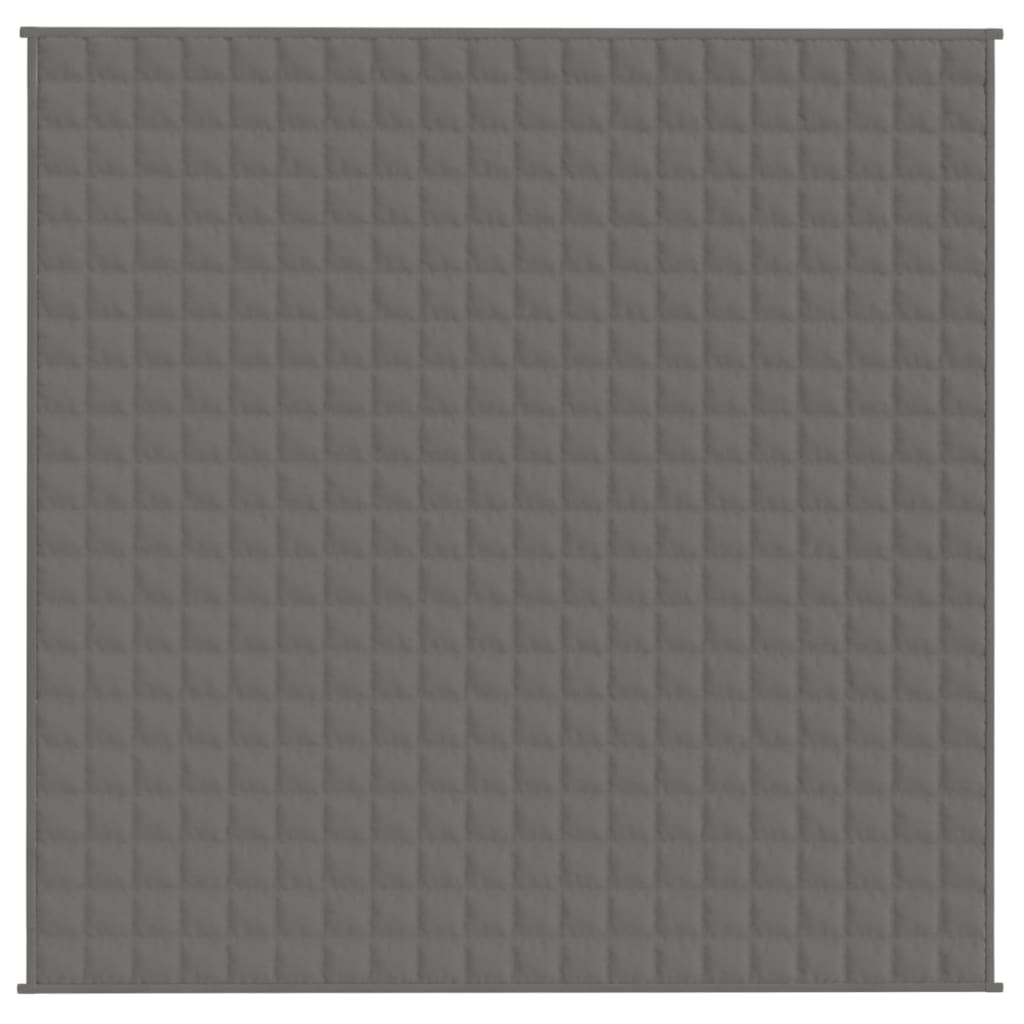 vidaXL Weighted Blanket Gray 78.7"x78.7" 28.7 lb Fabric