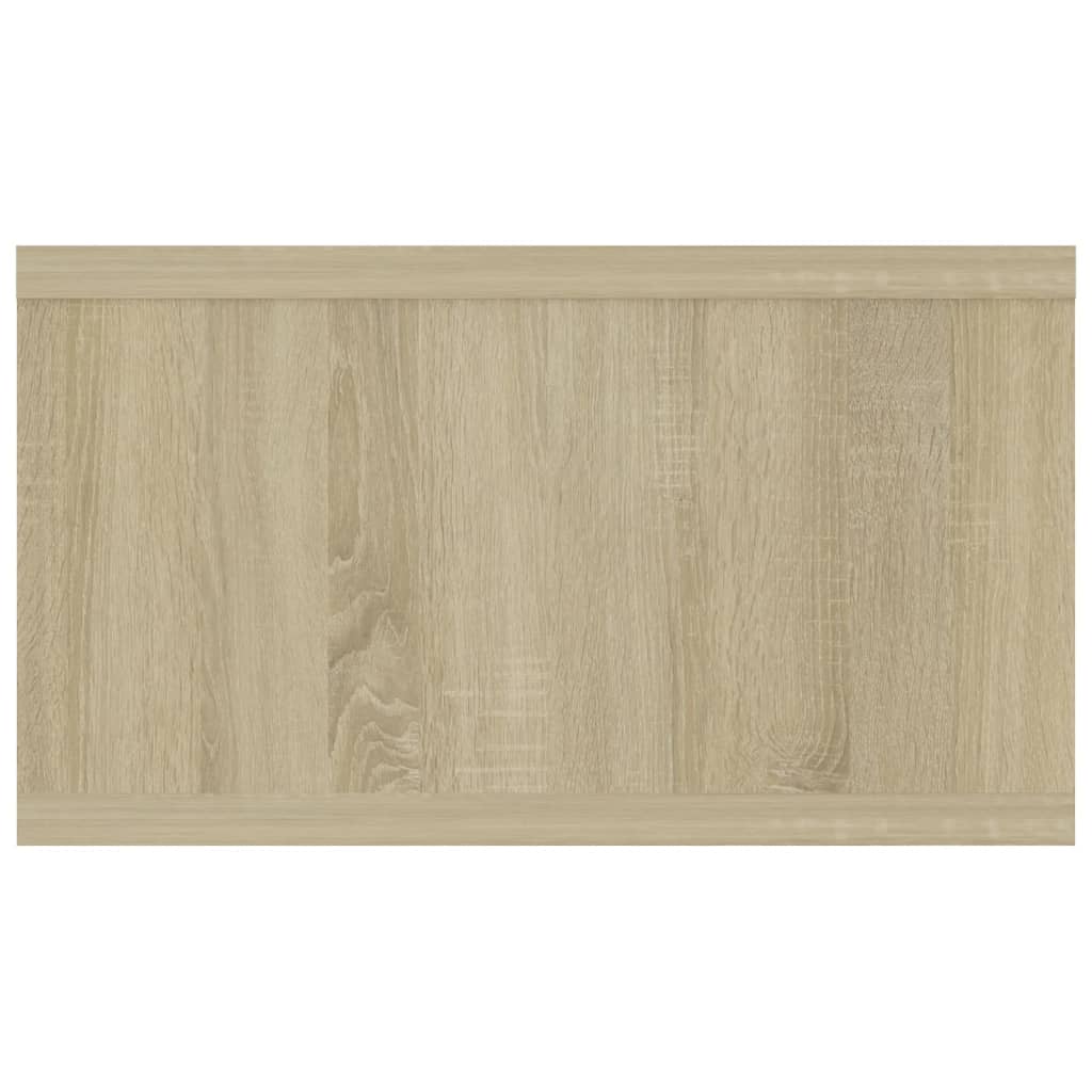 vidaXL Wall Shelf Sonoma Oak 40.2"x11.8"x6.7" Engineered Wood
