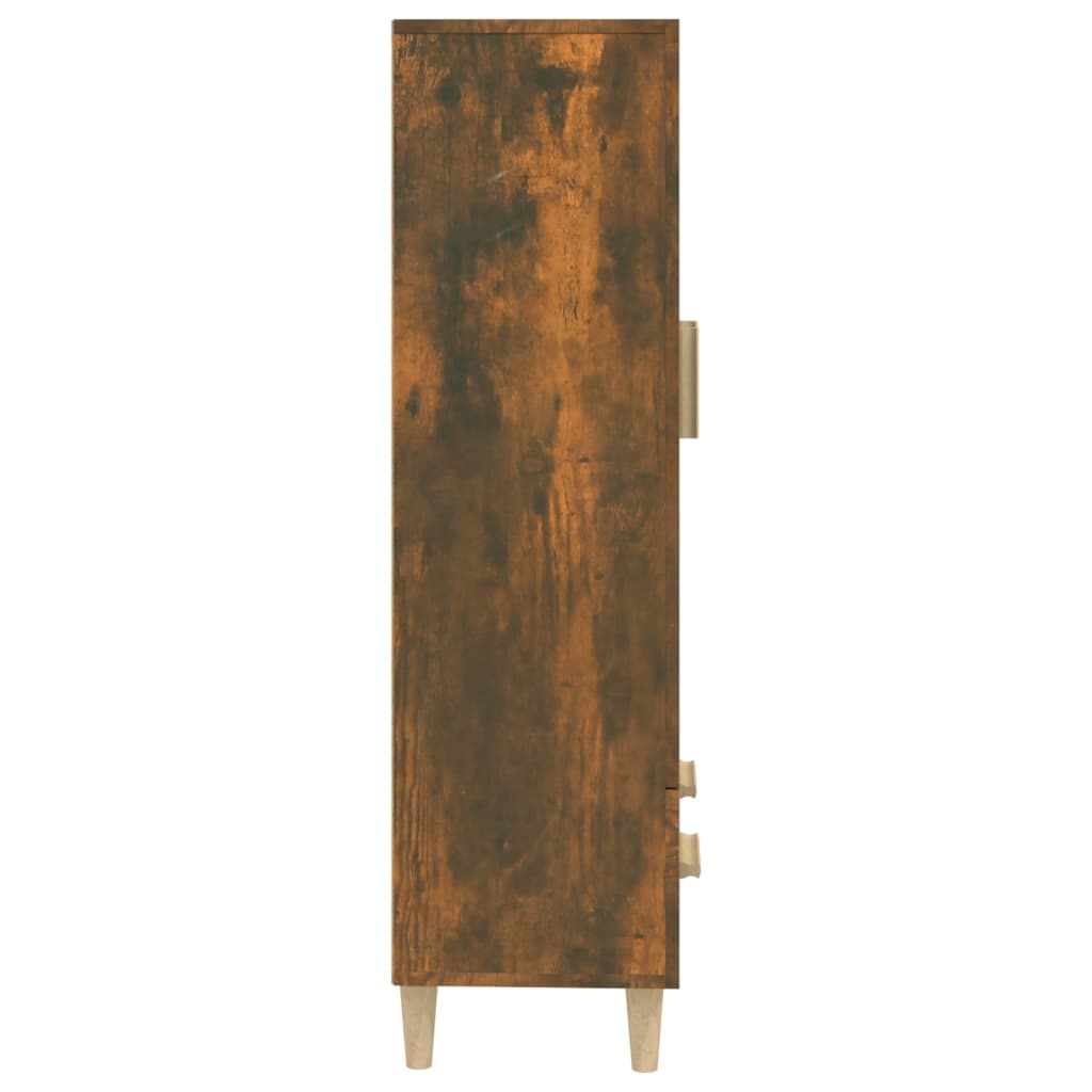 vidaXL Highboard Smoked Oak 27.6"x12.2"x45.3" Engineered Wood