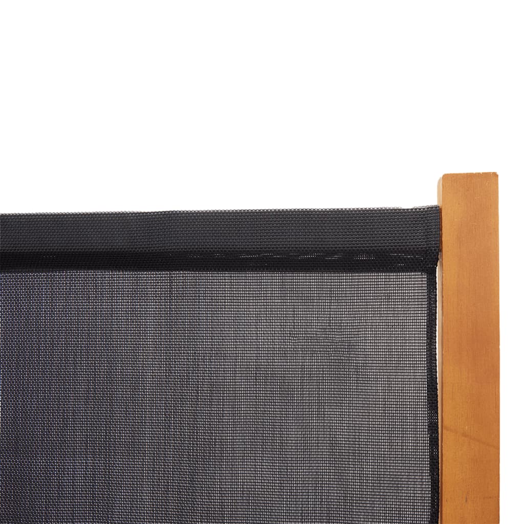 vidaXL 6-Panel Room Divider Black 165.4"x70.9"