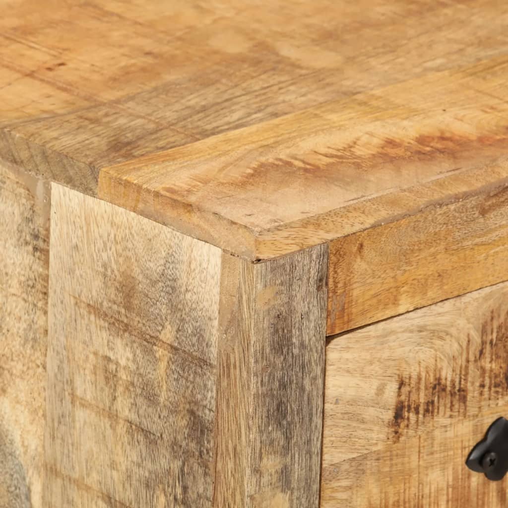 vidaXL Sideboard 23.6"x11.8"x29.9" Solid Wood Mango