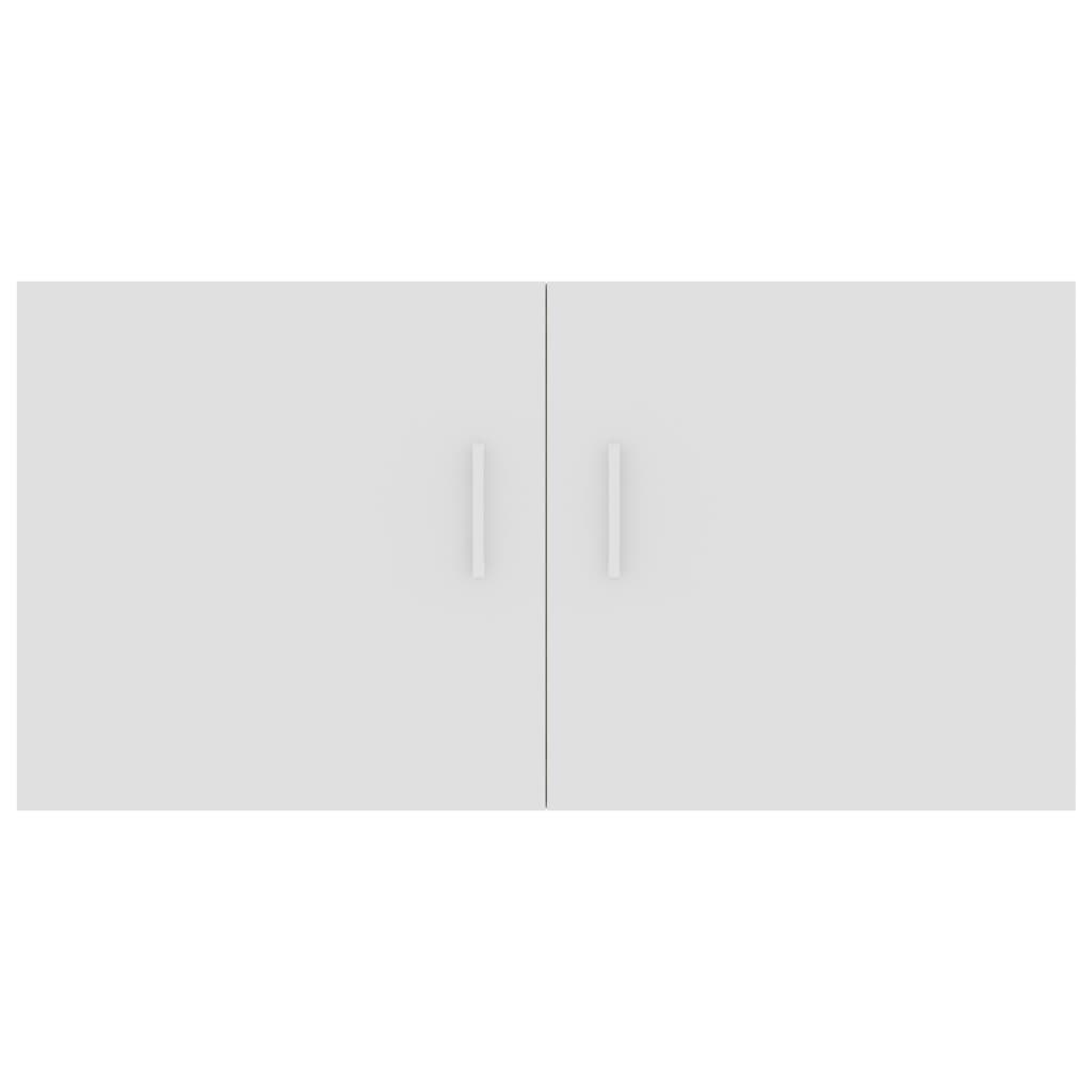 vidaXL Wall Mounted Cabinet White and Sonoma Oak 31.5"x15.4"x15.7" Chipboard