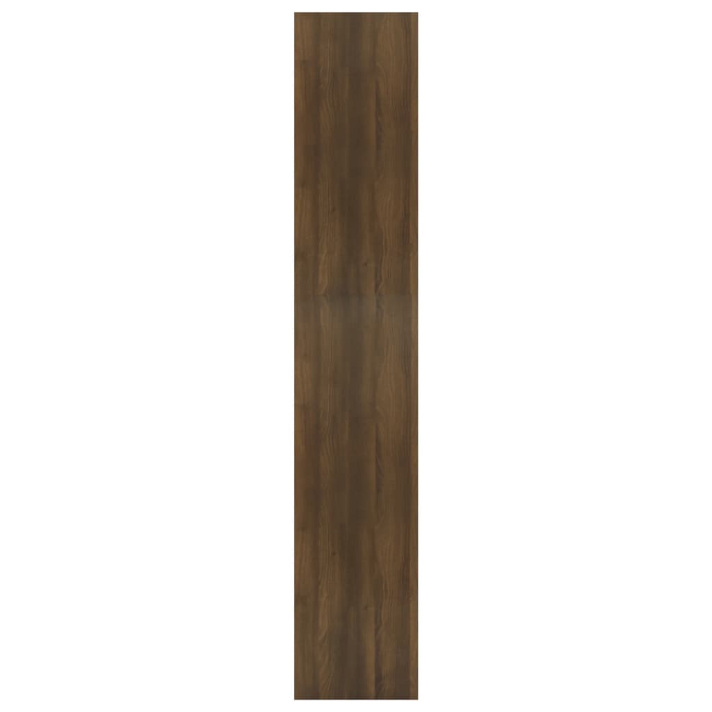 vidaXL Book Cabinet/Room Divider Brown Oak 31.5"x11.8"x65.4" Engineered Wood