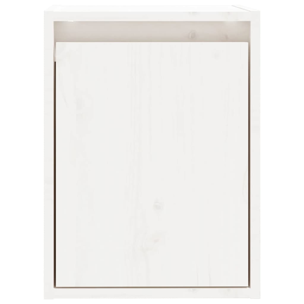 vidaXL Wall Cabinet White 11.8"x11.8"x15.7" Solid Wood Pine