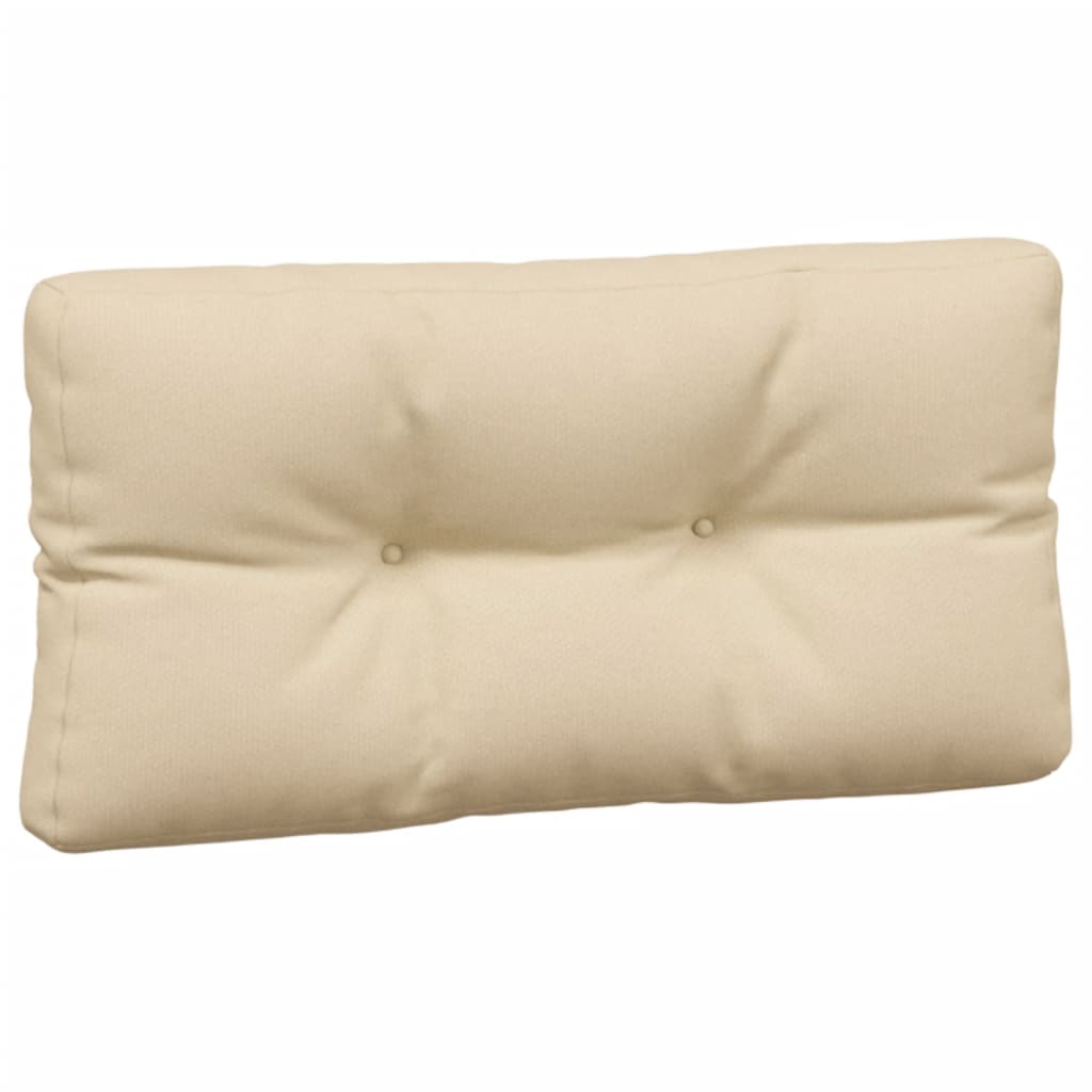 vidaXL Pallet Cushions 5 pcs Beige Fabric