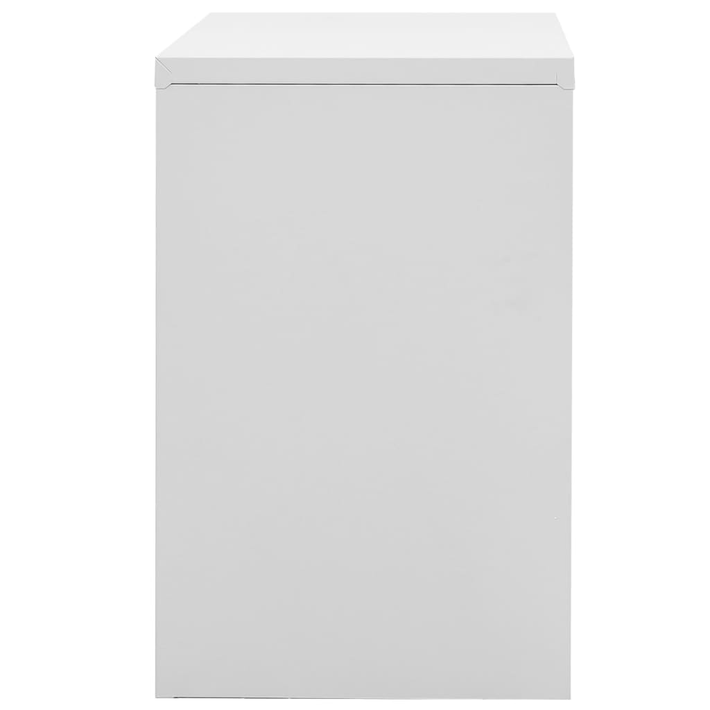 vidaXL Filing Cabinet Light Gray 35.4"x18.1"x28.5" Steel