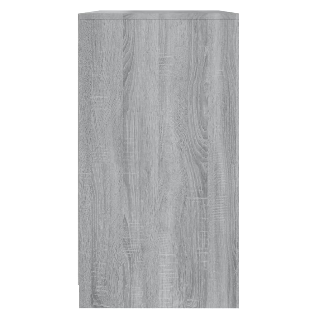 vidaXL Sideboard Gray Sonoma 27.6"x15.9"x29.5" Engineered Wood