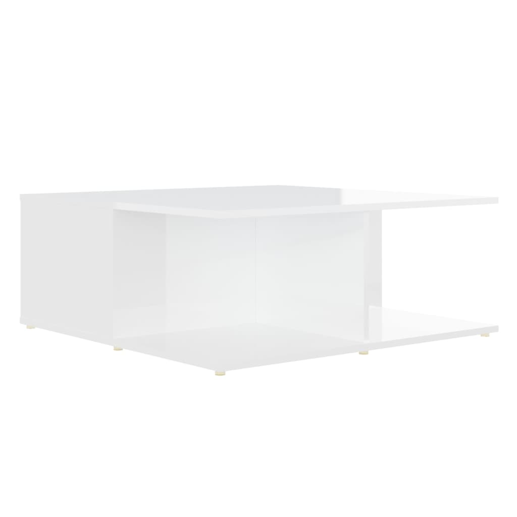 vidaXL Coffee Table White 31.5"x31.5"x12.2" Engineered Wood