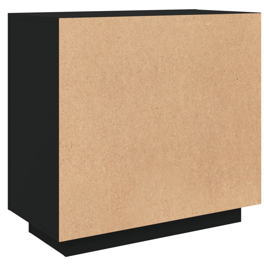 vidaXL Sideboard Black 31.5"x15.7"x29.5" Engineered Wood