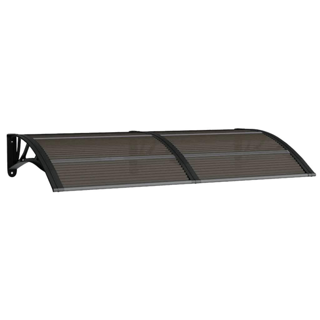 vidaXL Door Canopy Black 59.1"x31.5" Polycarbonate