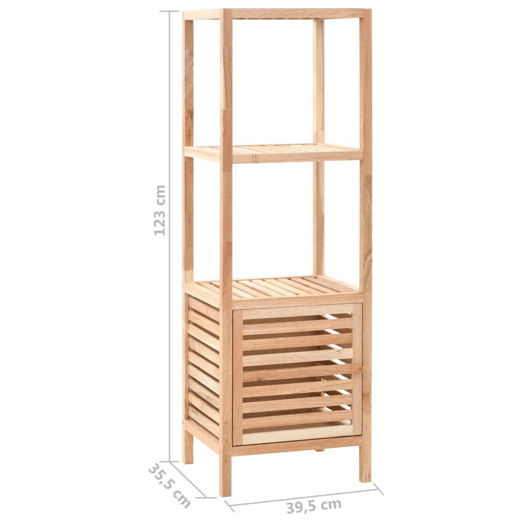 vidaXL Bathroom Storage Cabinet Solid Walnut Wood 15.6"x13.9"x48.4"