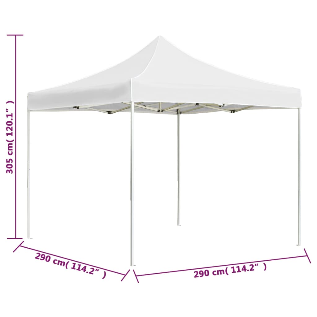 vidaXL Professional Folding Party Tent Aluminum 9.8'x9.8' White