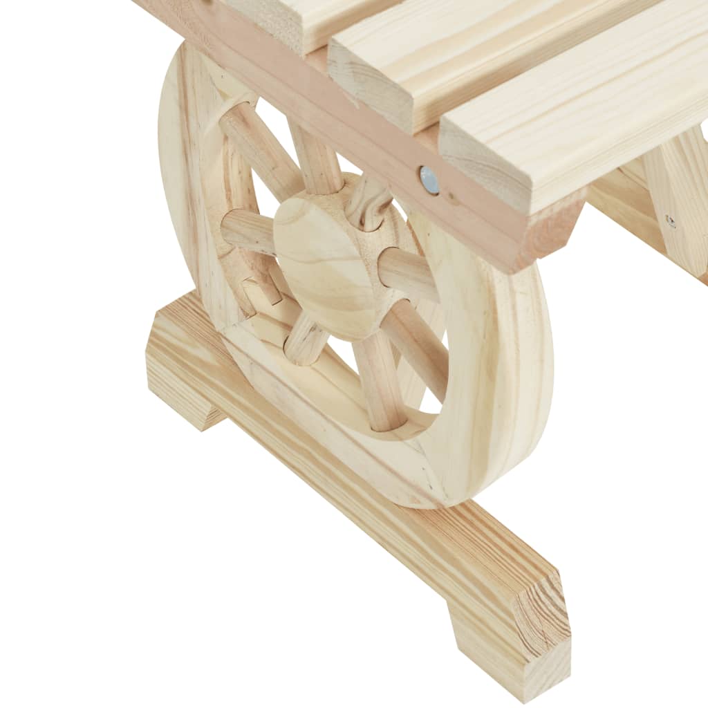 vidaXL Patio Benches 2 pcs Solid Wood Fir