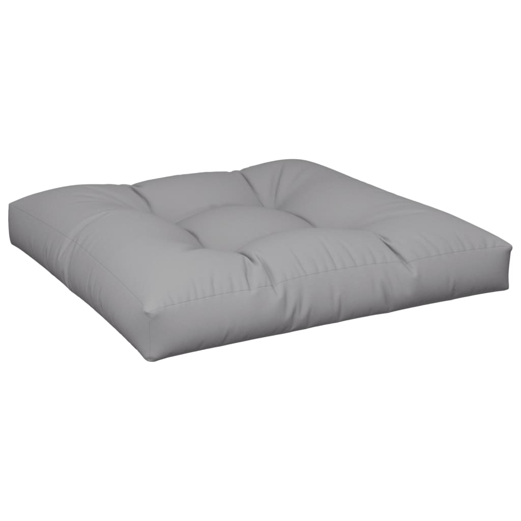 vidaXL Pallet Cushion Gray 31.5"x31.5"x4.7" Fabric
