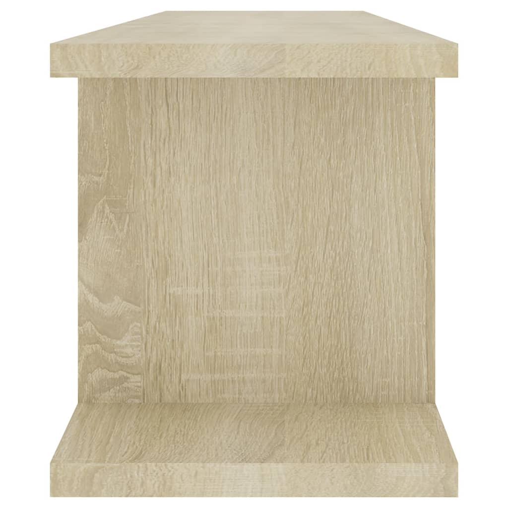 vidaXL Wall Shelves 2 pcs Sonoma Oak 29.5"x7.1"x7.9" Engineered Wood