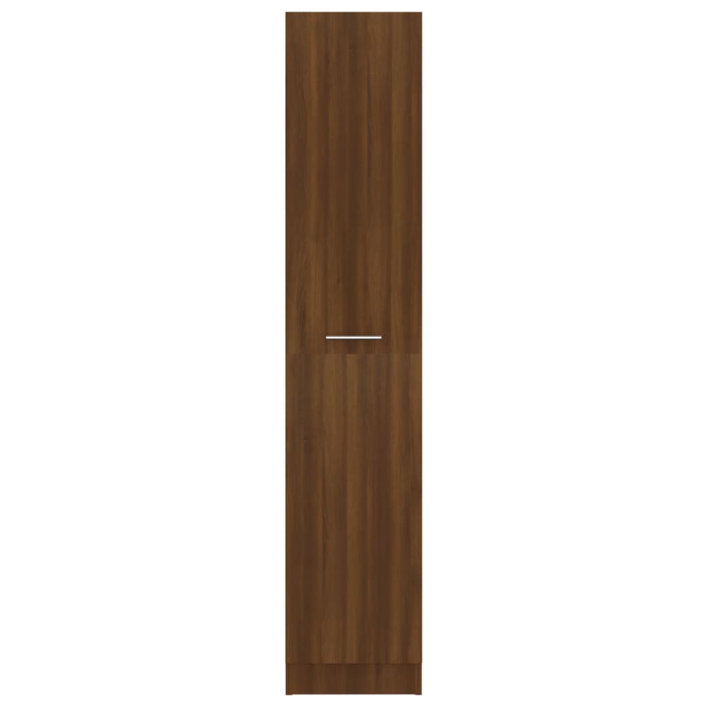 vidaXL Apothecary Cabinet Brown Oak 11.8"x16.7"x59.1" Engineered Wood