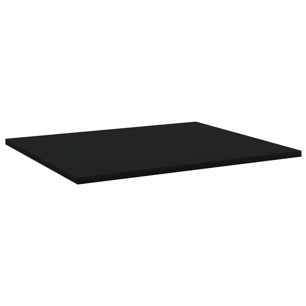 vidaXL Bookshelf Boards 8 pcs Black 23.6"x19.7"x0.6" Engineered Wood