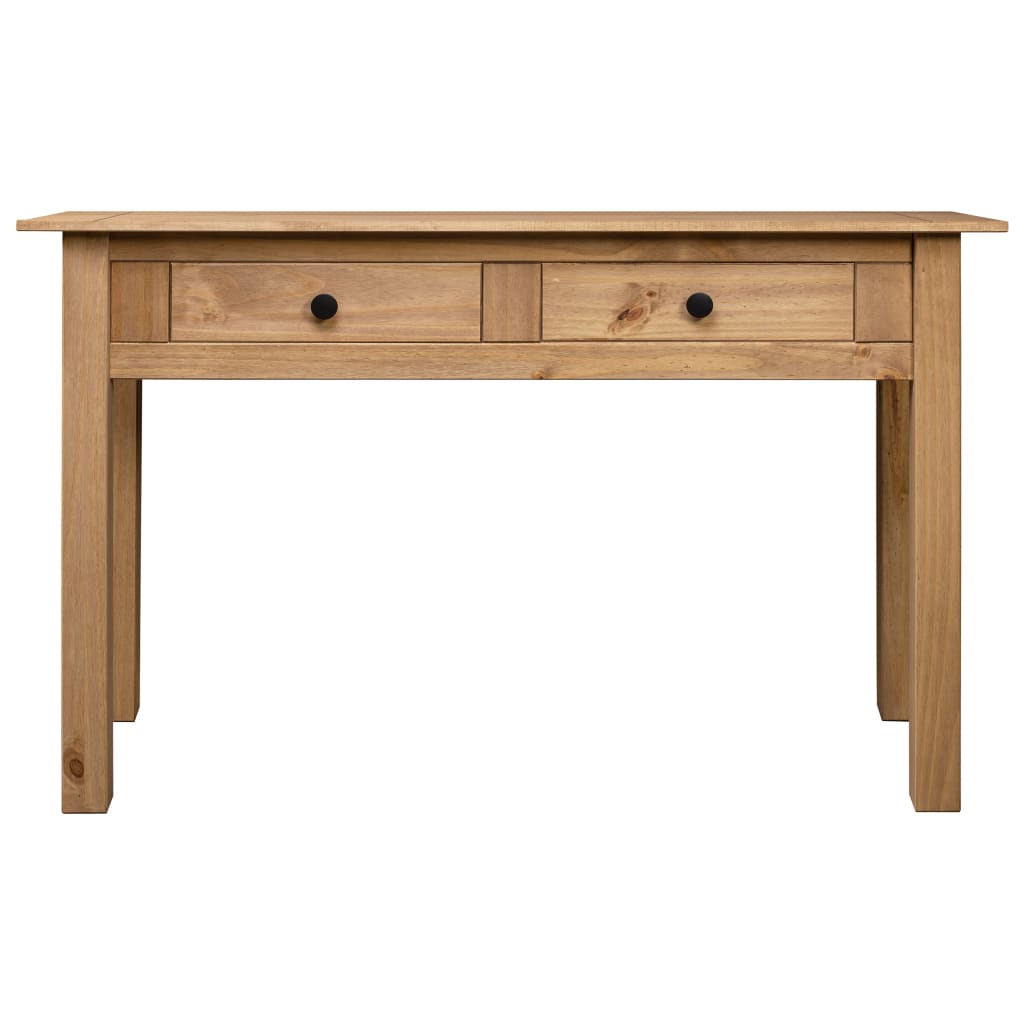 vidaXL Console Table 43.3"x15.7"x28.3" Solid Pine Wood Panama Range