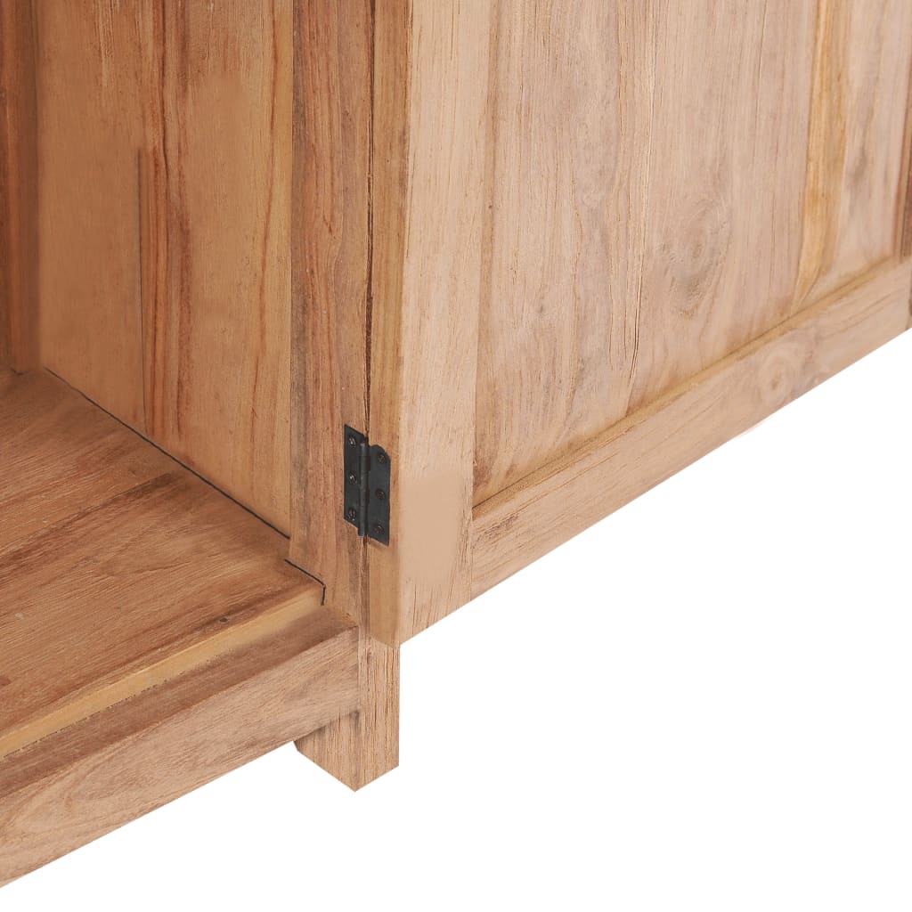vidaXL Sideboard 19.7"x11.8"x35.4" Solid Wood Teak