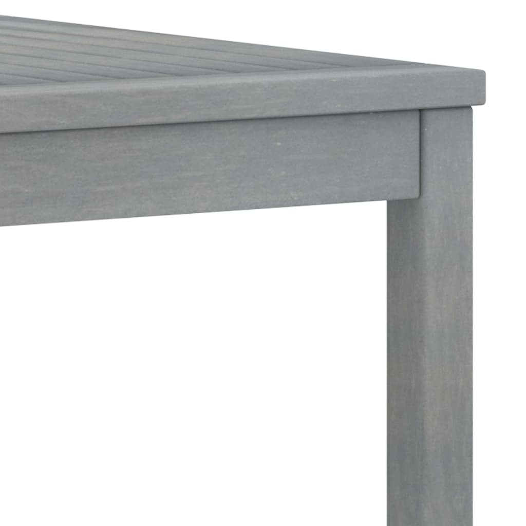 vidaXL Coffee Table 39.4"x19.7"x13" Gray Solid Acacia Wood