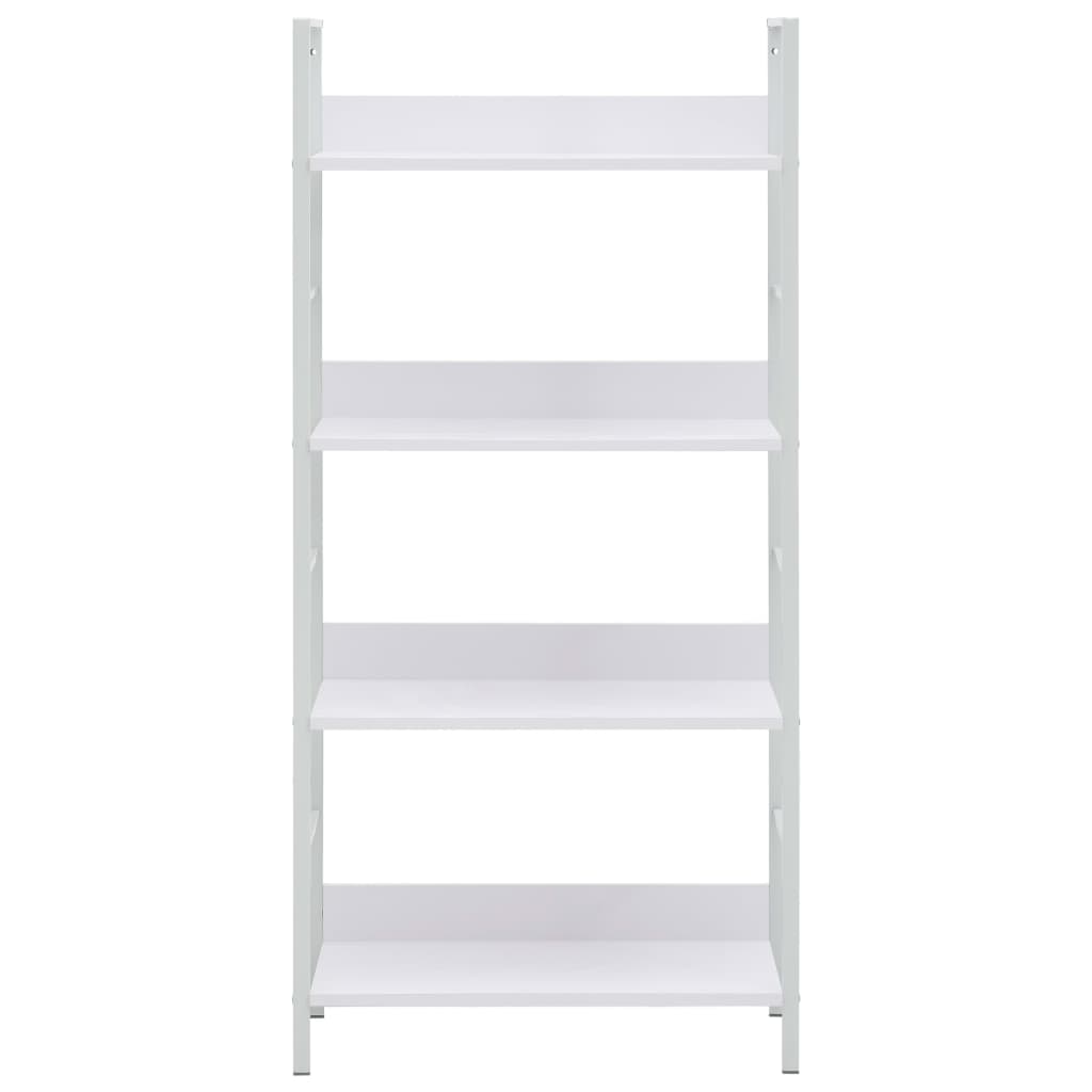 vidaXL 4-Layer Book Shelf White 23.6"x10.9"x49" Engineered Wood