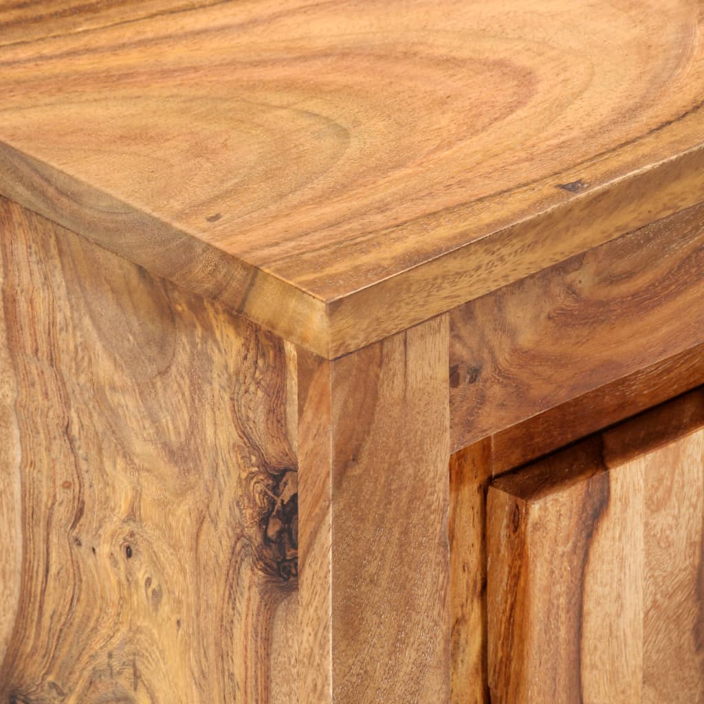 vidaXL Sideboard 23.6"x13"x29.5" Solid Sheesham Wood