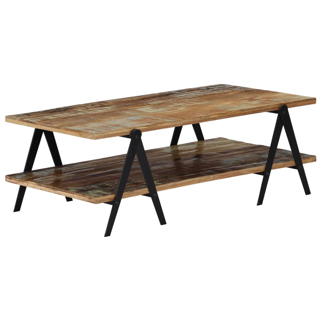 vidaXL Coffee Table 45.3"x23.6"x15.7" Solid Reclaimed Wood