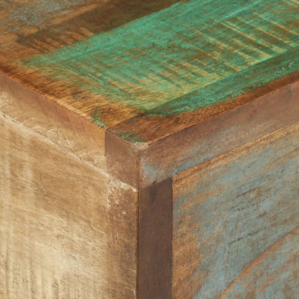 vidaXL Side Table 11.8"x11.8"x13" Solid Reclaimed Wood