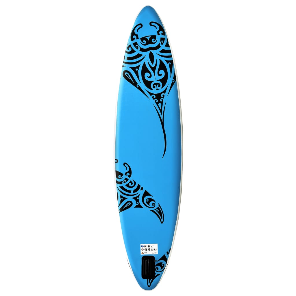 vidaXL Inflatable Stand Up Paddleboard Set 120.1"x29.9"x5.9" Blue