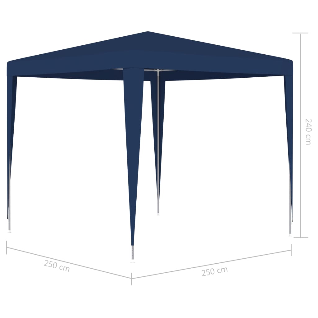 vidaXL Party Tent 8.2'x8.2' Blue