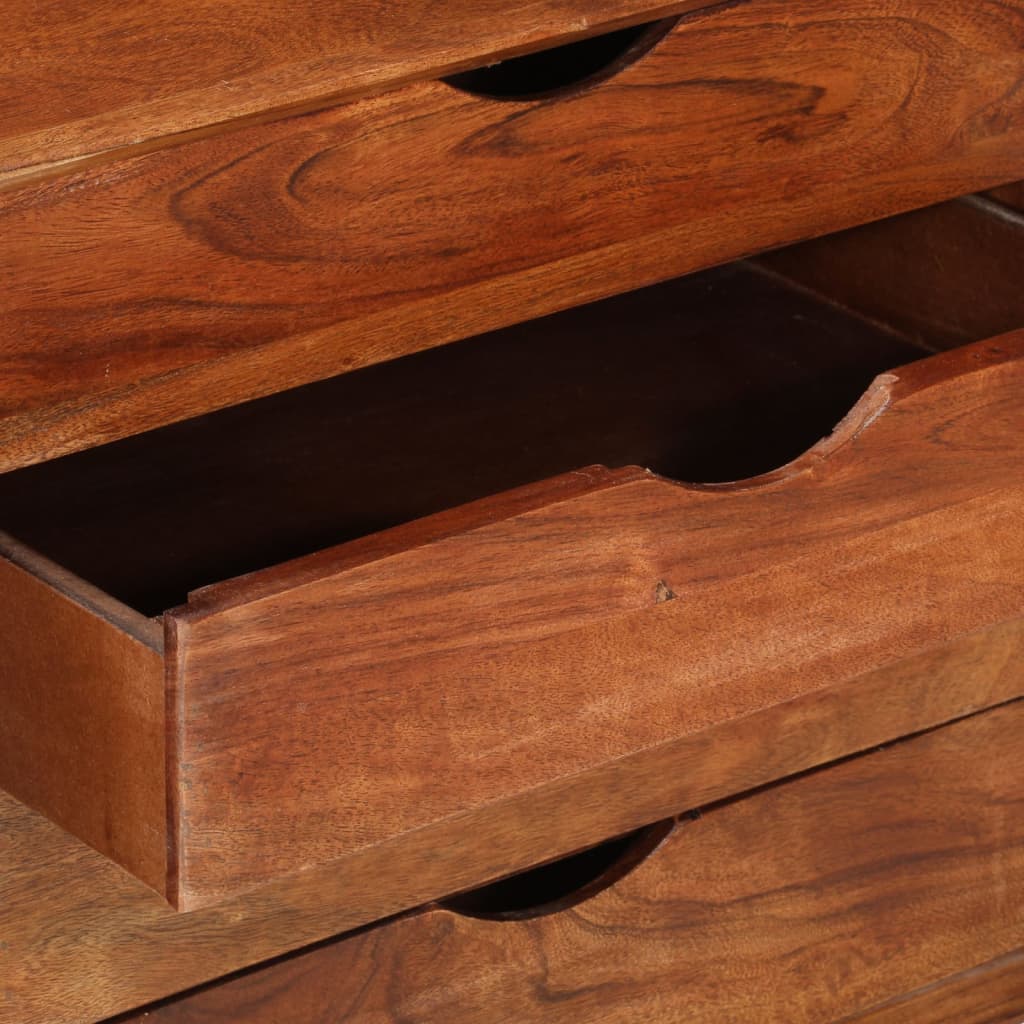 vidaXL TV Cabinet 46.5"x11.8"x21.7" Solid Acacia Wood