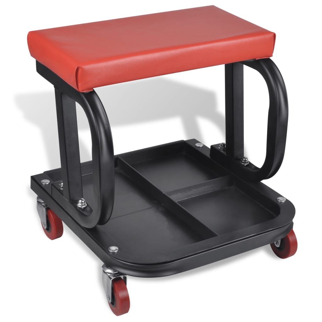 Rolling Creeper Seat with Tool Tray