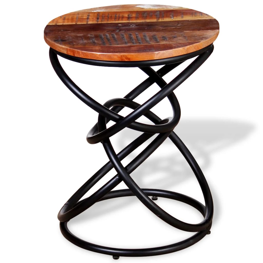 vidaXL End Table Solid Reclaimed Wood